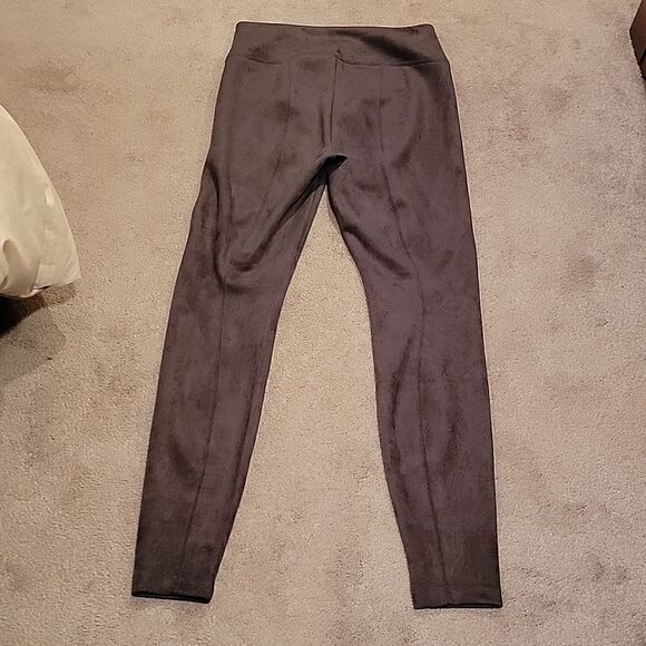 WHBM grey smoke runway leggings faux suede - Picture 10 of 13